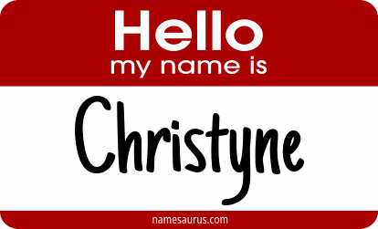 Hello my name is Christyne png download