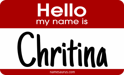 Hello my name is Chritina png download