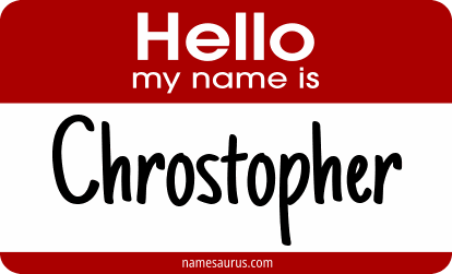 Hello my name is Chrostopher png download