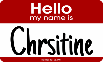 Hello my name is Chrsitine png download