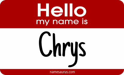 Hello my name is Chrys png download