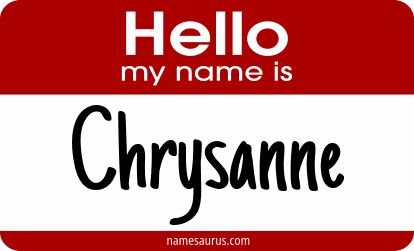 Hello my name is Chrysanne png download