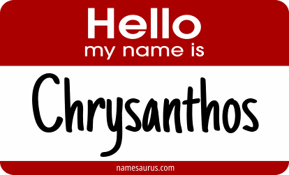 Hello my name is Chrysanthos png download