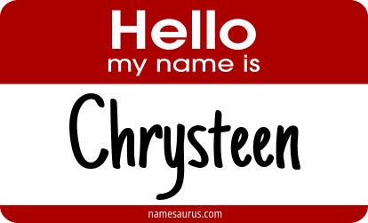 Hello my name is Chrysteen png download