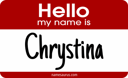 Hello my name is Chrystina png download