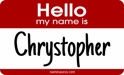 Hello my name is Chrystopher png download