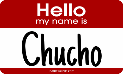 Hello my name is Chucho png download