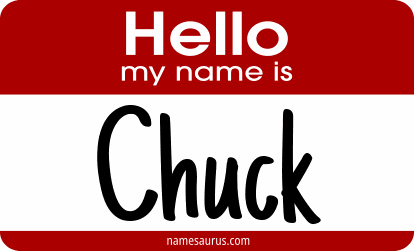Hello my name is Chuck png download