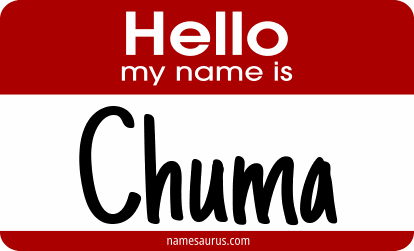 Hello my name is Chuma png download