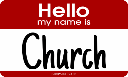 Hello my name is Church png download