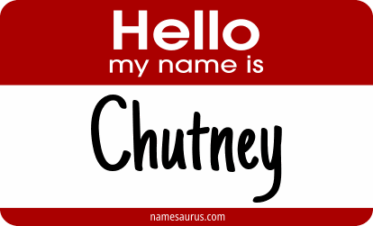 Hello my name is Chutney png download
