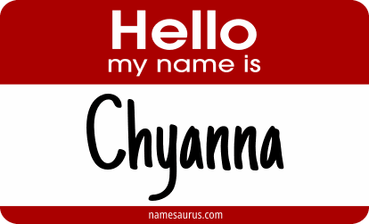 Hello my name is Chyanna png download
