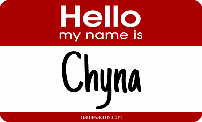 Hello my name is Chyna png download