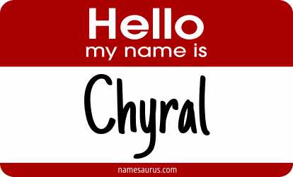 Hello my name is Chyral png download