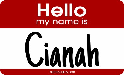 Hello my name is Cianah png download