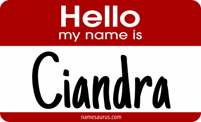 Hello my name is Ciandra png download