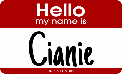 Hello my name is Cianie png download