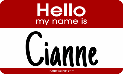 Hello my name is Cianne png download