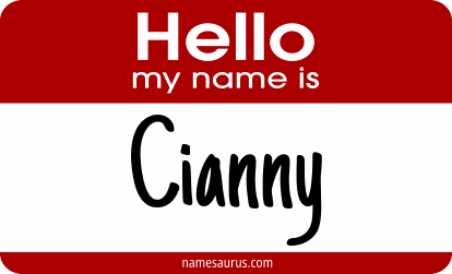 Hello my name is Cianny png download