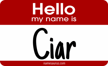 Hello my name is Ciar png download