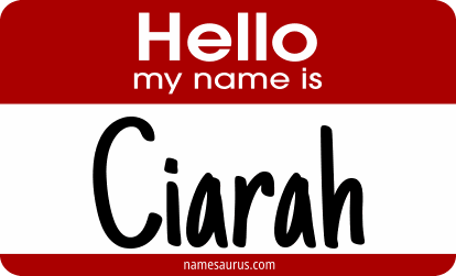 Hello my name is Ciarah png download