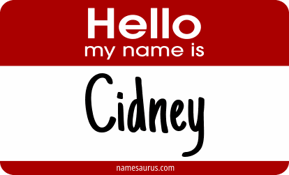 Hello my name is Cidney png download