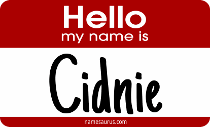 Hello my name is Cidnie png download