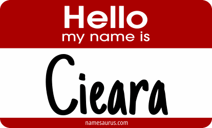 Hello my name is Cieara png download