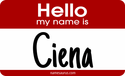 Hello my name is Ciena png download