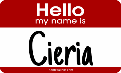 Hello my name is Cieria png download