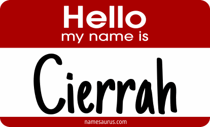 Hello my name is Cierrah png download