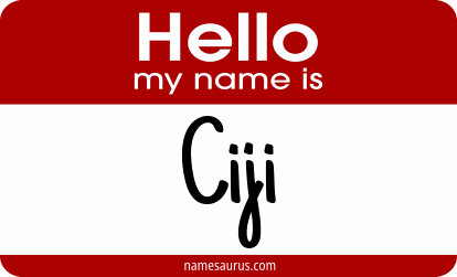 Hello my name is Ciji png download