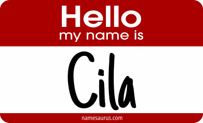 Hello my name is Cila png download