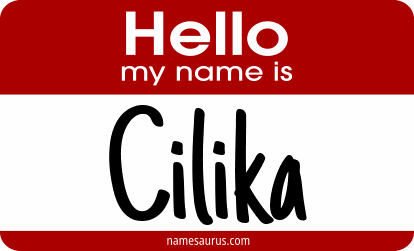 Hello my name is Cilika png download