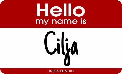 Hello my name is Cilja png download