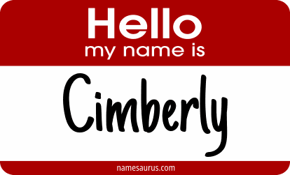 Hello my name is Cimberly png download