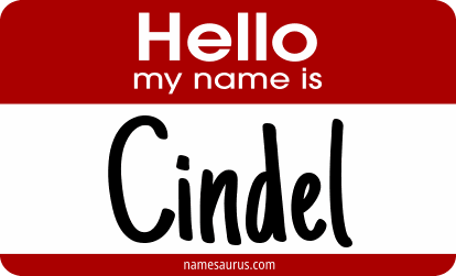 Hello my name is Cindel png download