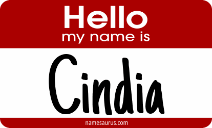 Hello my name is Cindia png download