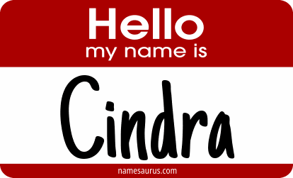 Hello my name is Cindra png download