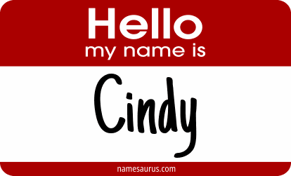 Hello my name is Cindy png download