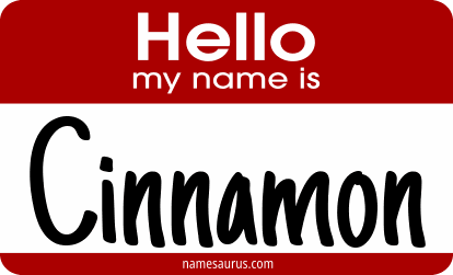Hello my name is Cinnamon png download