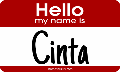 Hello my name is Cinta png download