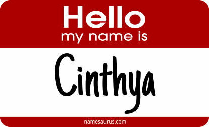 Hello my name is Cinthya png download