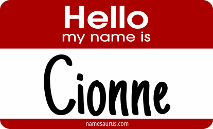 Hello my name is Cionne png download