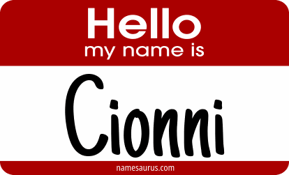 Hello my name is Cionni png download