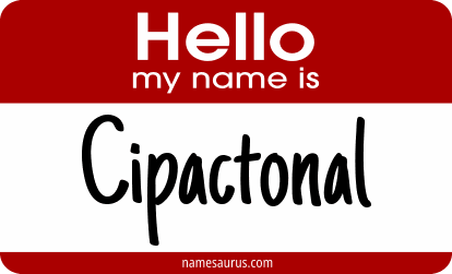 Hello my name is Cipactonal png download