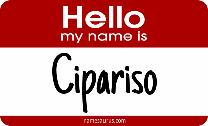 Hello my name is Cipariso png download