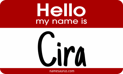Hello my name is Cira png download