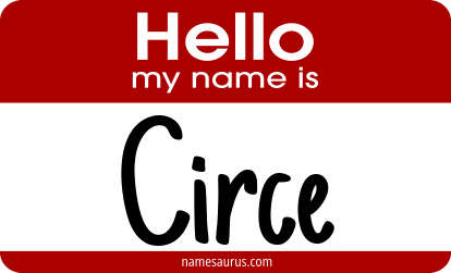 Hello my name is Circe png download