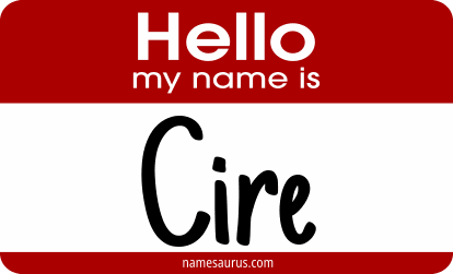 Hello my name is Cire png download
